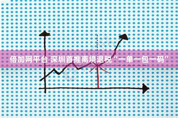 倍加网平台 深圳首推离境退税“一单一包一码”
